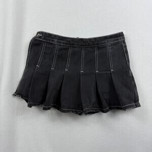 Brandy Melville J Galt‎ Denim Skort Faded Black Size Small
